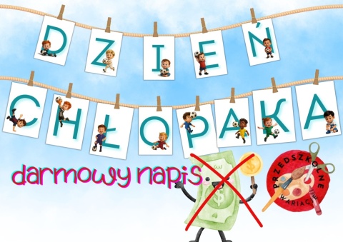 Darmowy napis - Dzień Chłopaka