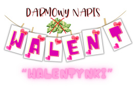 WALENTYNKI - napis