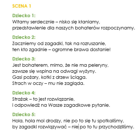 Scenariusz - Dzień Strażaka Scenariusz - Dzień Strażaka