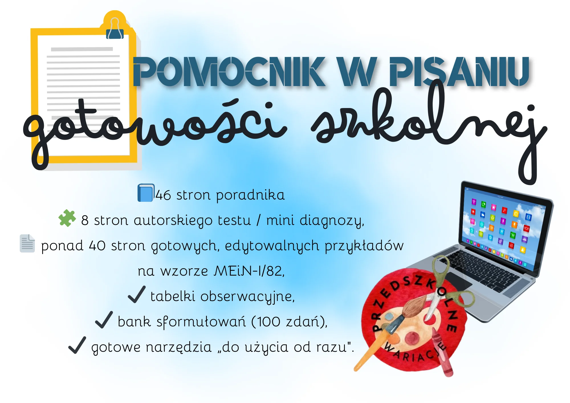 Pomocnik w pisaniu gotowości szkolnej (PDF)