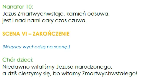 Scenariusz przedstawienia - WIELKANOC - religijny (PDF) - obrazek 2