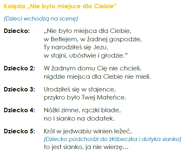Nie było miejsca dla Ciebie - scenariusz przedstawienia (PDF) - obrazek 2